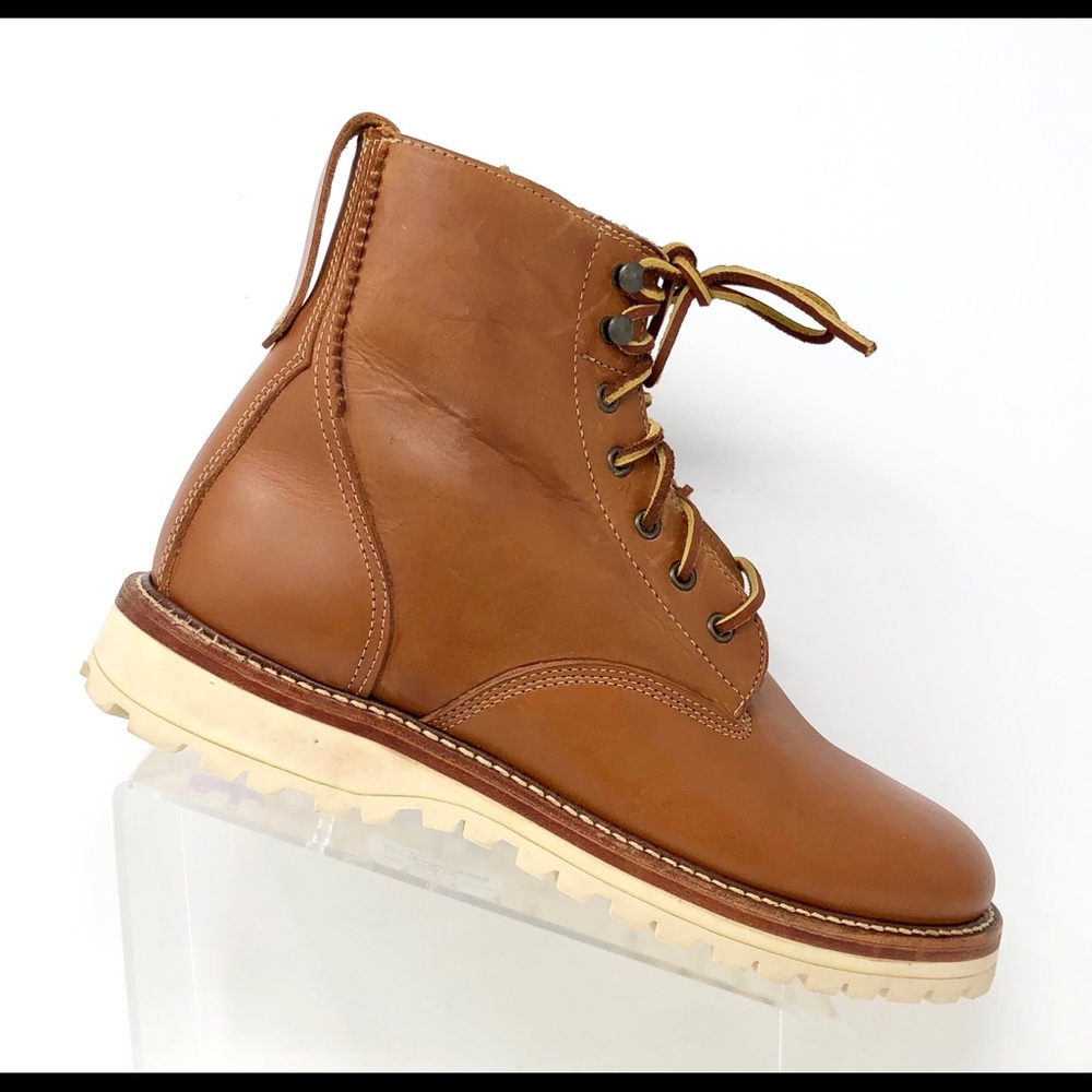 Cole Haan Maine Rugged Tan Horween Leather Boots - Picture 1 of 8
